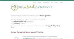 Desktop Screenshot of naturalprofessional.com